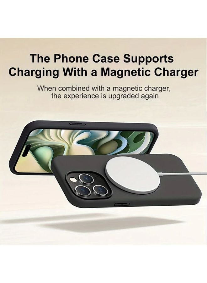 Magnetic Case Compatible with iPhone 17 16 15 14 Pro Max Plus Dark Green Wireless Charging - Image 2